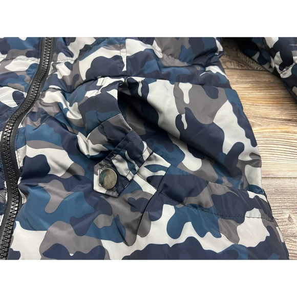 Valuker Womens Jacket Multicolor XXL Camouflage Hoodie Down Full Zip Long - Picture 4 of 13